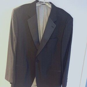 Geoffrey Beene 100% Wool Tuxedo Jacket with Satin Lapel - Size 44R